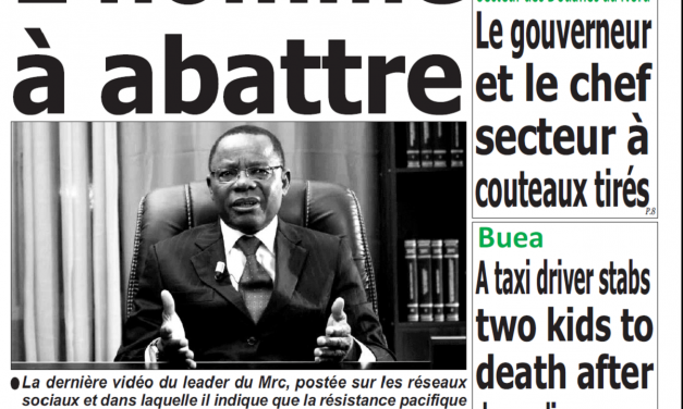 Cameroun : Journal Quotidien émergence parution 05 novembre 2018