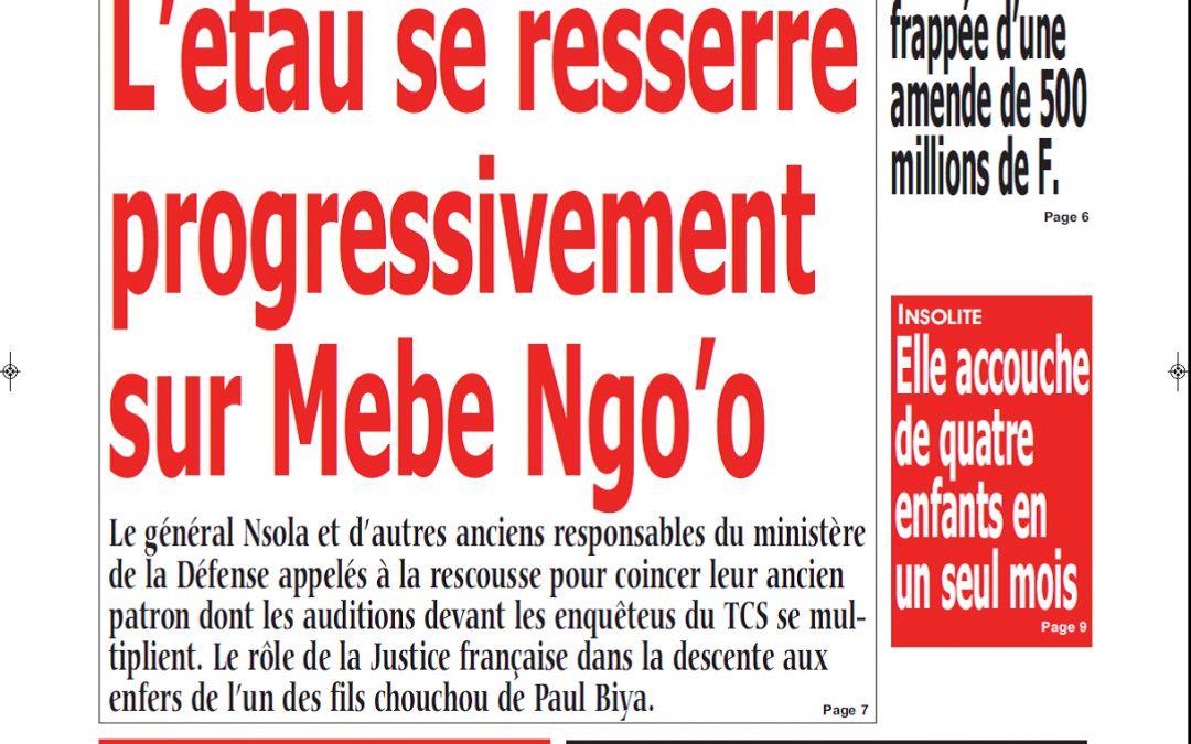 Cameroun : journal Kalara du 19 Février 2019