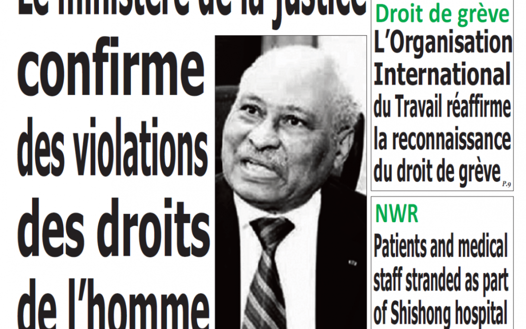 Cameroun : journal émergence du 19 Février 2019