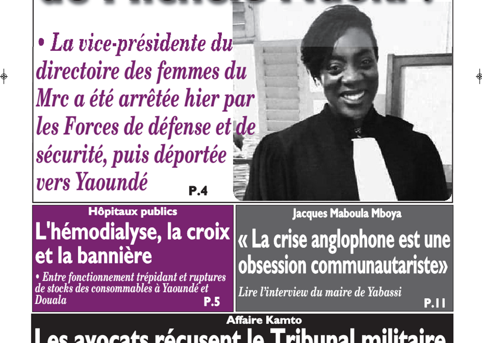 Cameroun:  journal le messager du 27 février 2019