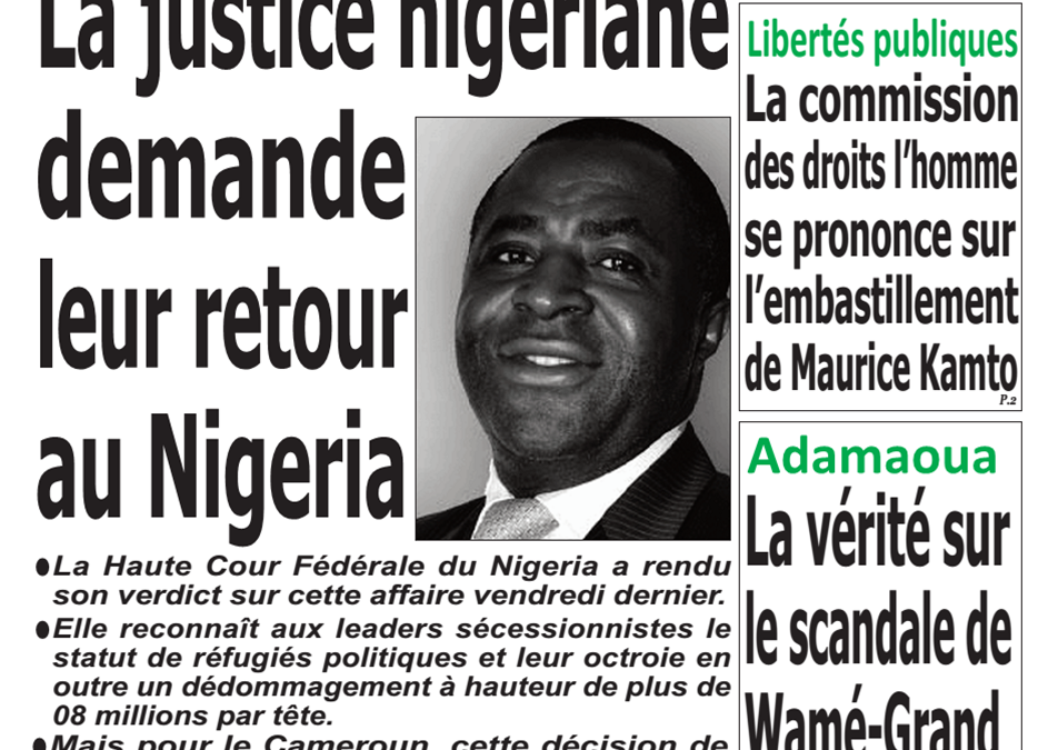 Cameroun: journal émergence du 4 mars 2019