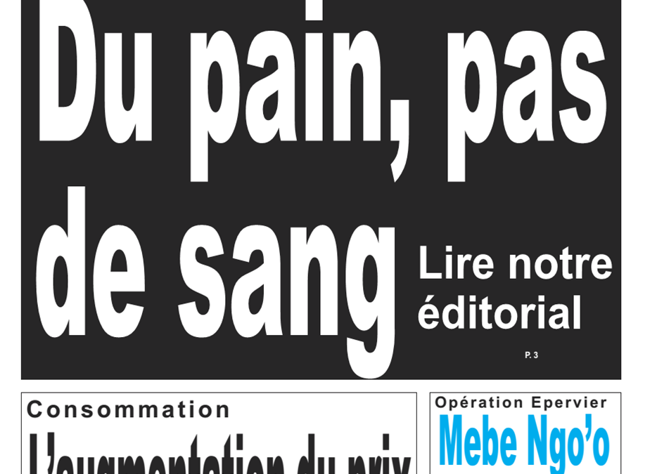 Cameroun: journal le jour du 7 mars 2019