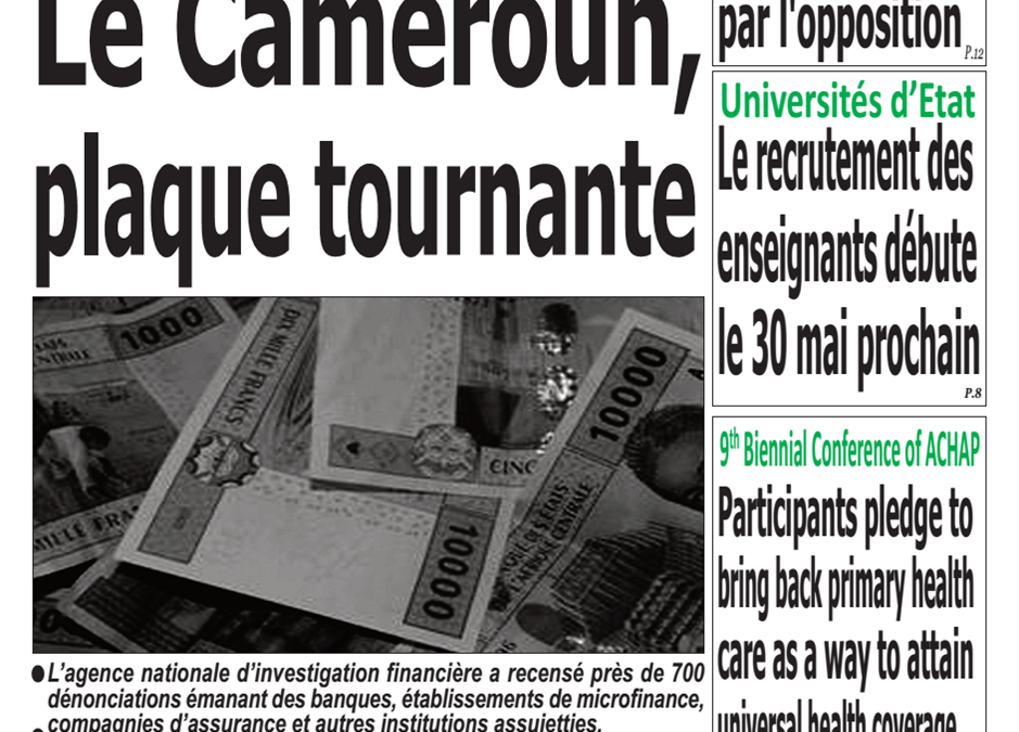 Cameroun: journal émergence du 28 Février 2019